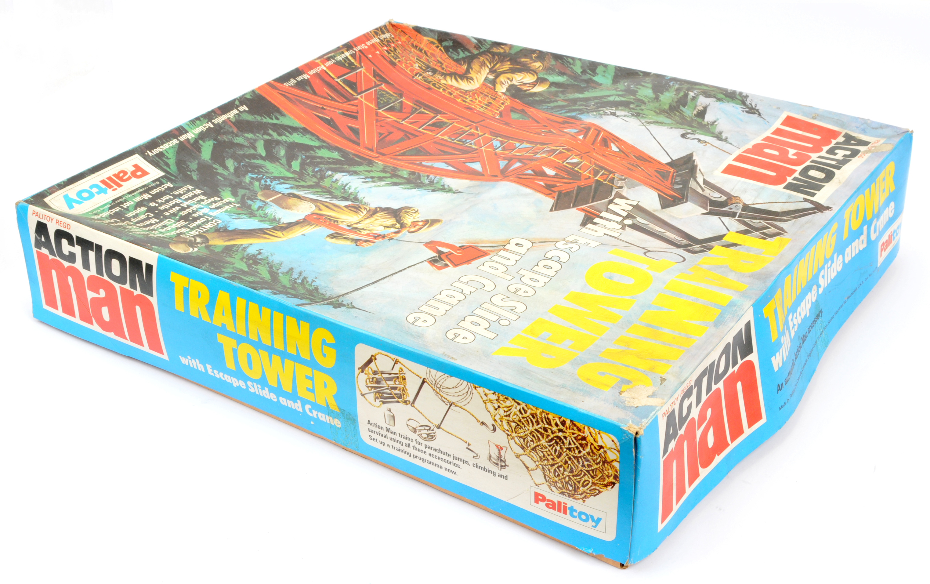 Palitoy Action Man Vintage Training Tower #34725 with Escape Slide and Crane in original box, var... - Image 2 of 2