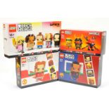 Lego Brickheadz x 4 to include 40490 Ninjago Legacy - Golden Lloyd, Nya Samurai X & Firstbourne D...