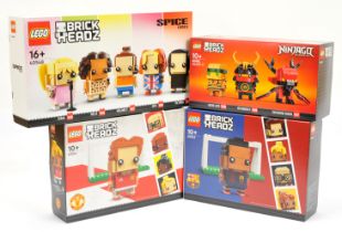 Lego Brickheadz x 4 to include 40490 Ninjago Legacy - Golden Lloyd, Nya Samurai X & Firstbourne D...