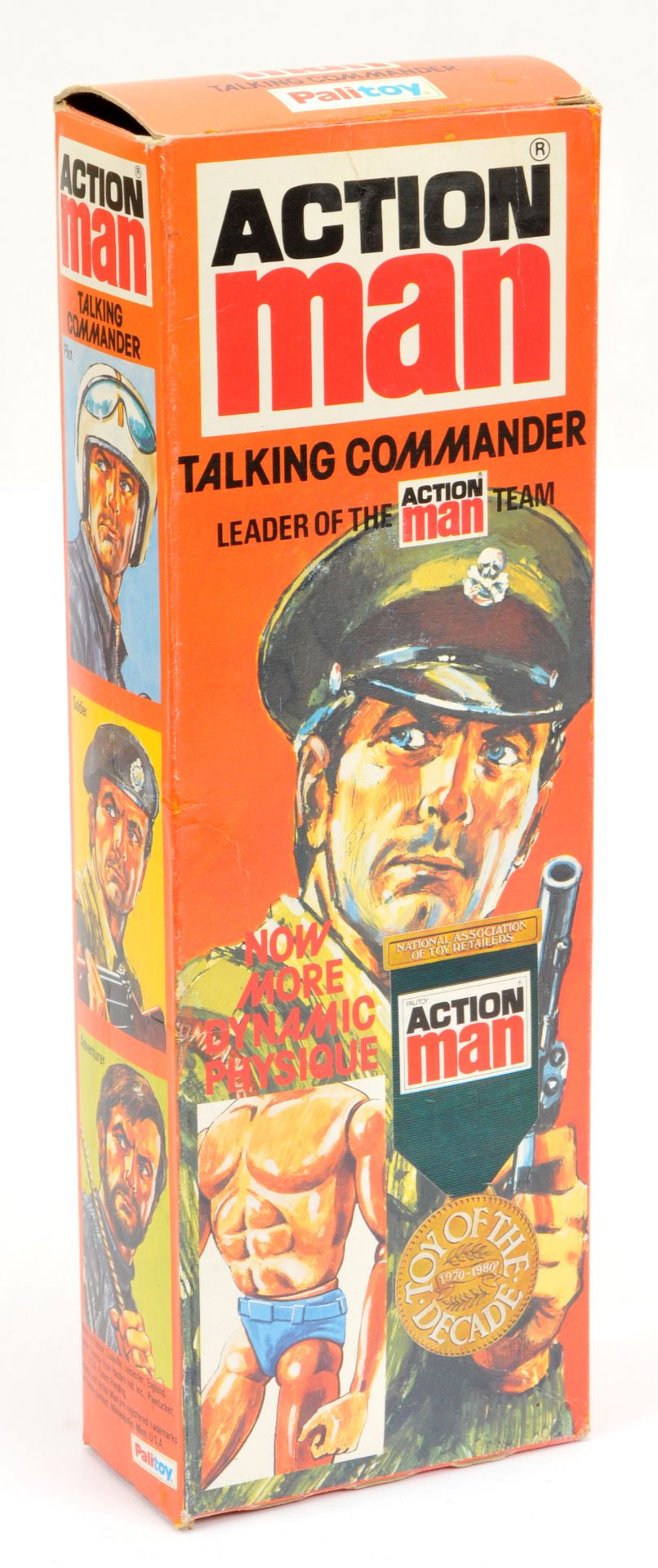 Palitoy Action Man EMPTY Talking Commander box. Condition is Good Plus.