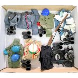 Palitoy Action Man vintage loose/part uniforms/accessories to include SAS, French Foreign Legion,...