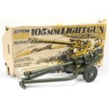 Palitoy Action Man Vintage 34720 105mm Light Gun, Fair to Good (one of the plastic clips that hol...