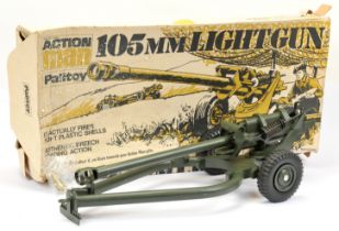 Palitoy Action Man Vintage 34720 105mm Light Gun, Fair to Good (one of the plastic clips that hol...