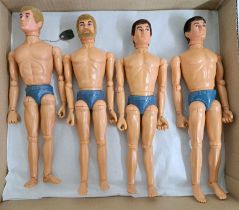 Palitoy Action Man vintage dynamic eagle-eyed figures/loose/undressed, a group which appear to be...