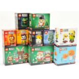 Lego Brickheadz x 10 to include 40425 Nutcracker, 40274 Mr. Claus & Mrs. Claus, 40353 Elf, Reinde...