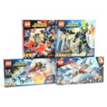 Lego Marvel Super Heroes Group - (1) 76098 Justice League Speed Force Freeze Pursuit (2) 76079 Le...