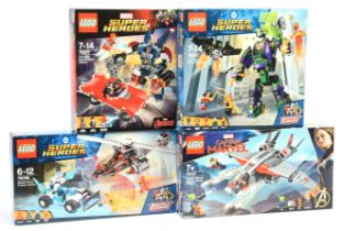 Lego Marvel Super Heroes Group - (1) 76098 Justice League Speed Force Freeze Pursuit (2) 76079 Le...