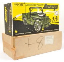 Marx Toys Command Patrol Jeep, scaled for any 11 1/2" Action figure, over 21" long, complete with...