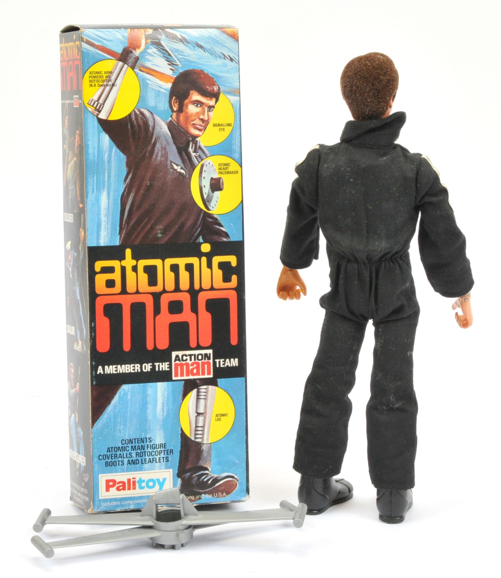 Palitoy Action Man vintage Atomic Man, Good, within a Fair Plus to Good box. - Bild 2 aus 2