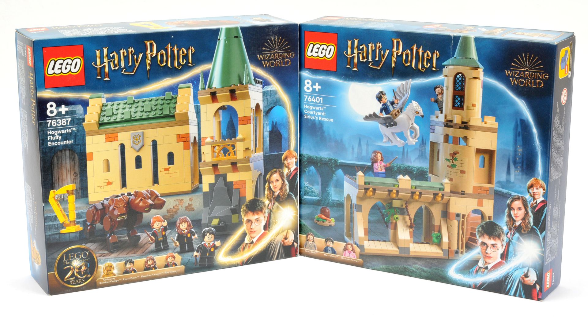 Lego Harry Potter boxed pair (1) 76401 Hogwarts Courtyard Sirius's Rescue; (2) 76387 Hogwarts Flu...