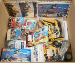 Lego mixed group (1) Technic 8849 Tractor with original instructions (2) Technic 8094 Control Cen...