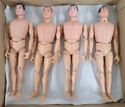 Palitoy Action Man vintage painted head figures/loose/undressed, a group which appear to be gener...