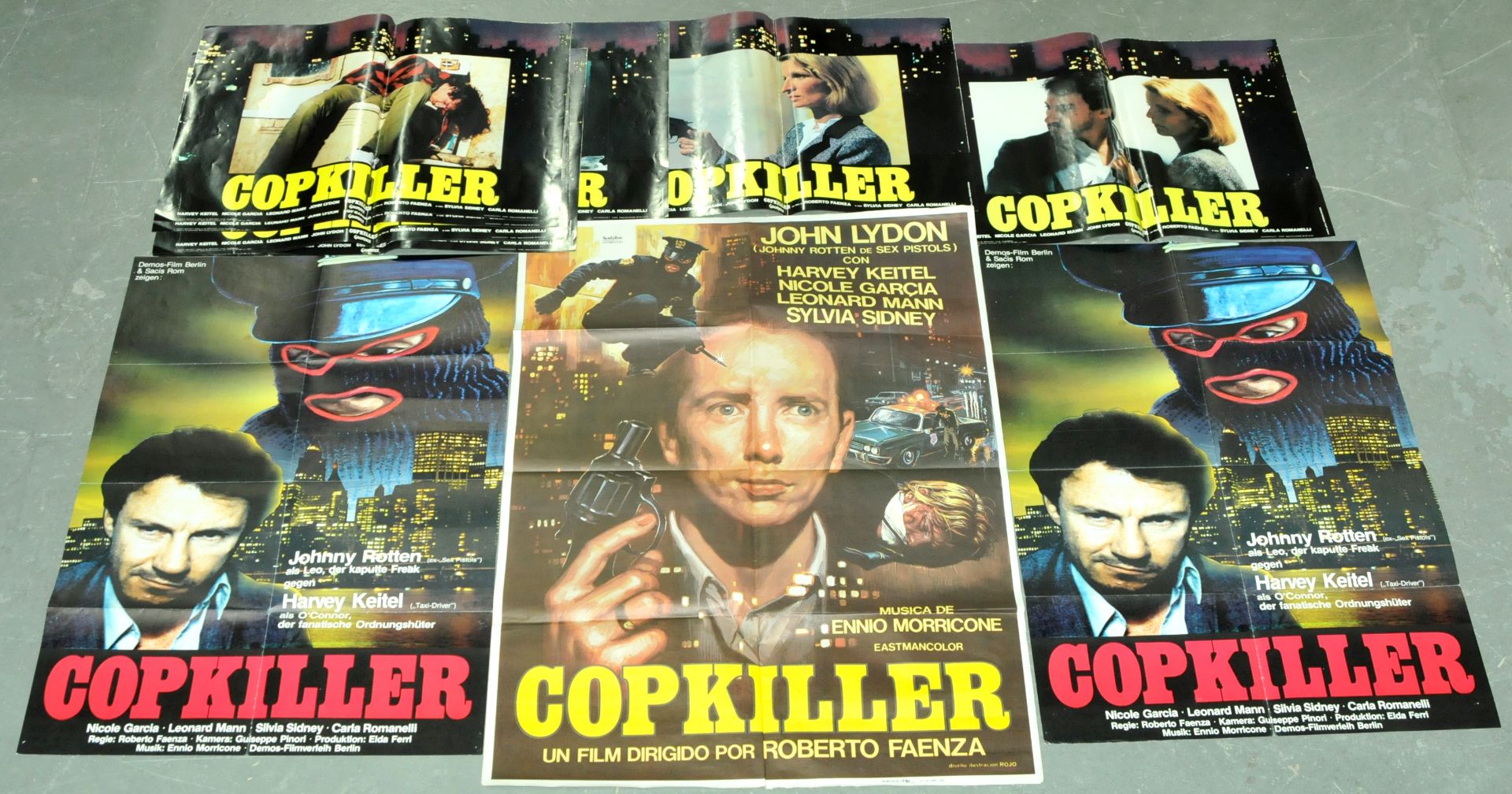 Cop Killer/Corrupt Starring John Lydon Movie Posters and VHS video