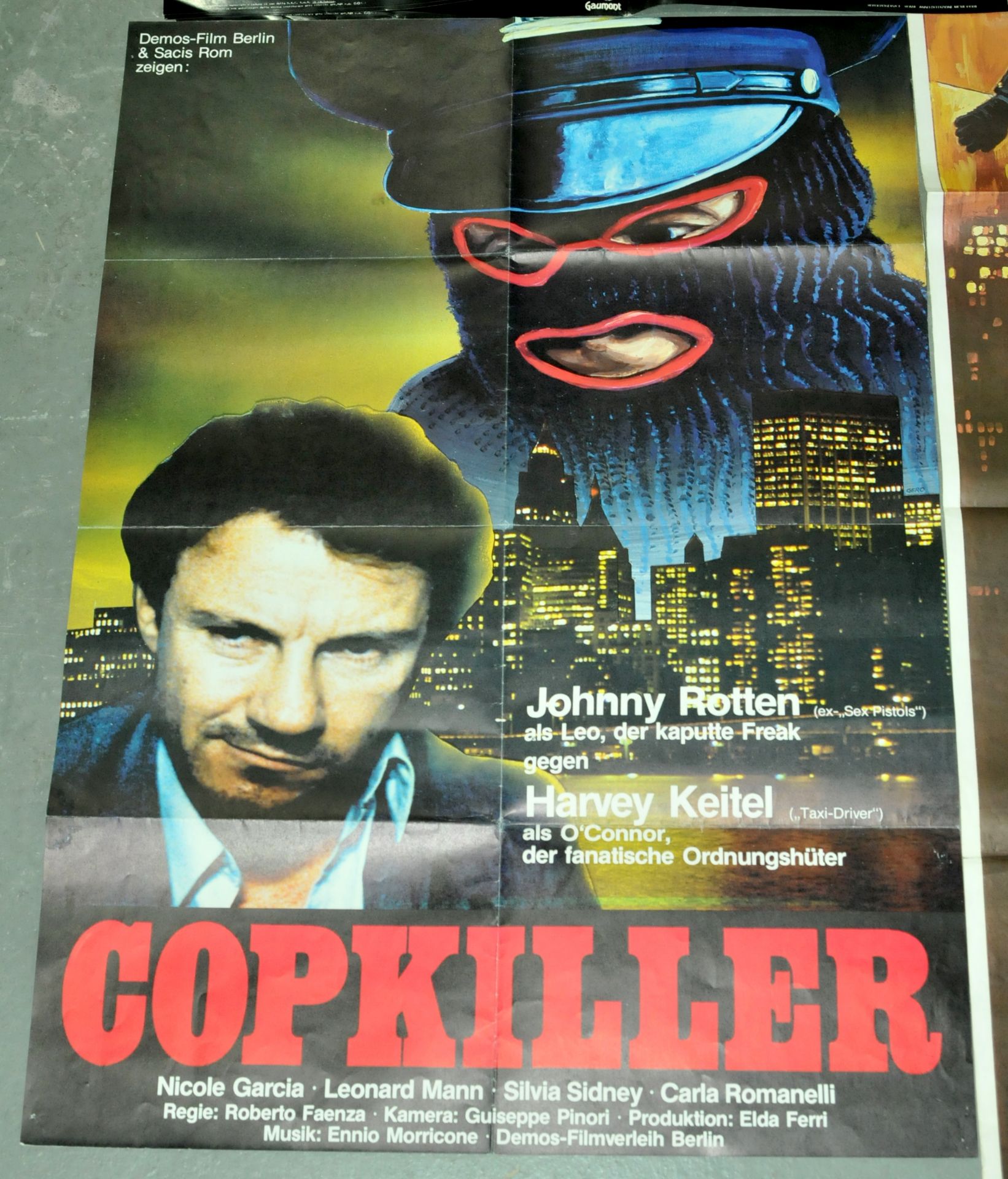 Cop Killer/Corrupt Starring John Lydon Movie Posters and VHS video - Image 2 of 4