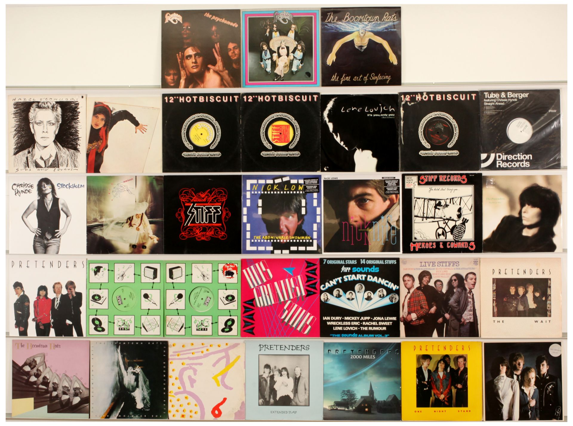Collection Of 1970's Alternative Rock and New Wave LPs and 12" Singles