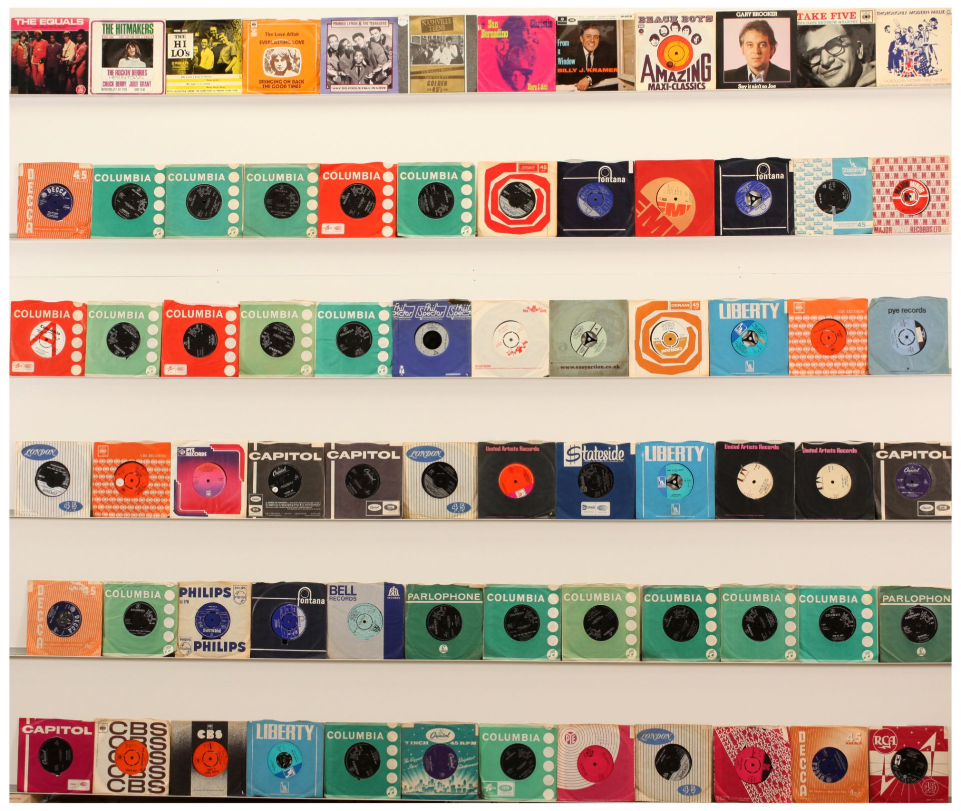 Rock/Pop 7" Singles Mainly by Artists of the 1950s/1960s