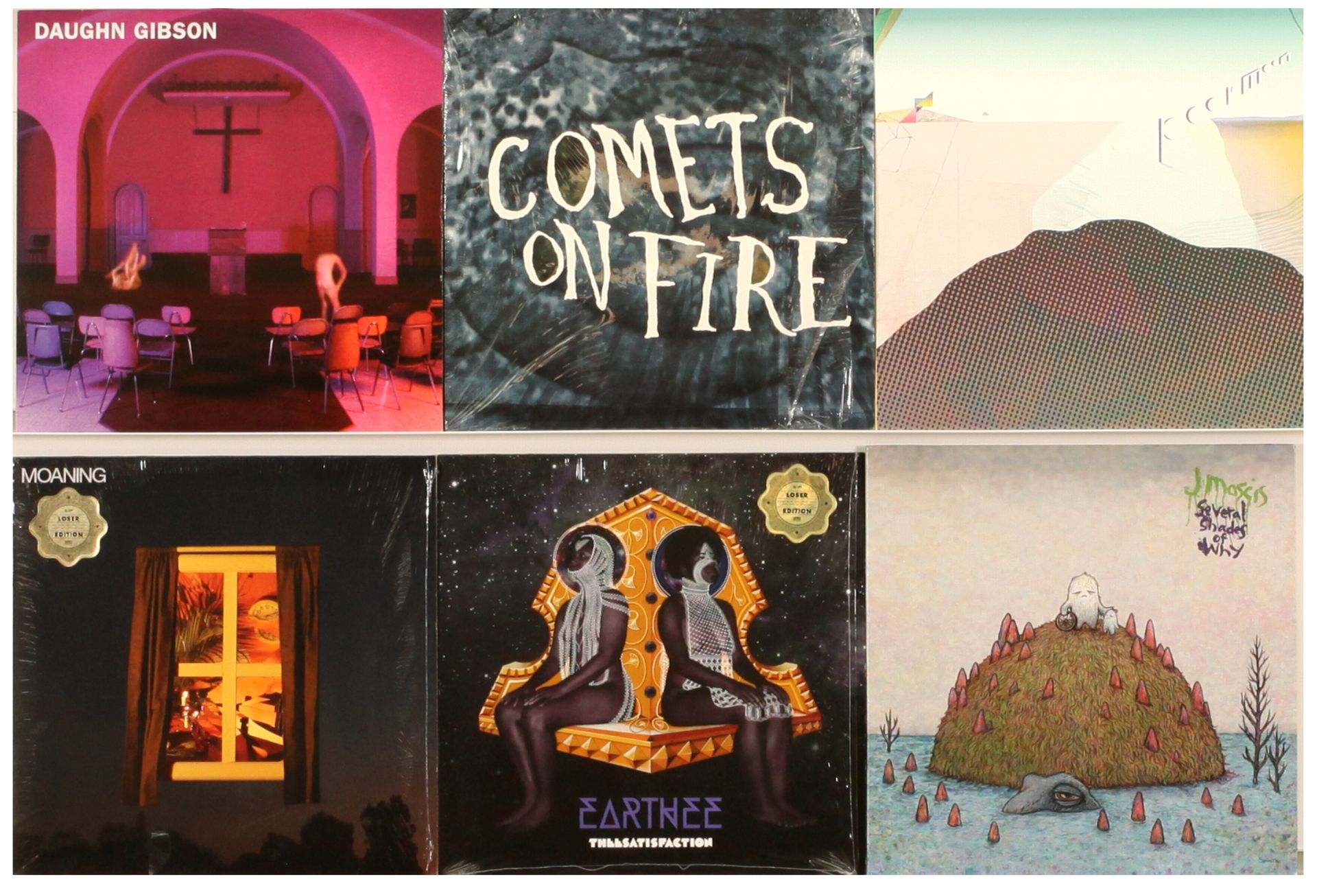 Sub-Pop Artists Vinyl Albums - Comets On Fire, Moaning and Poor Moon