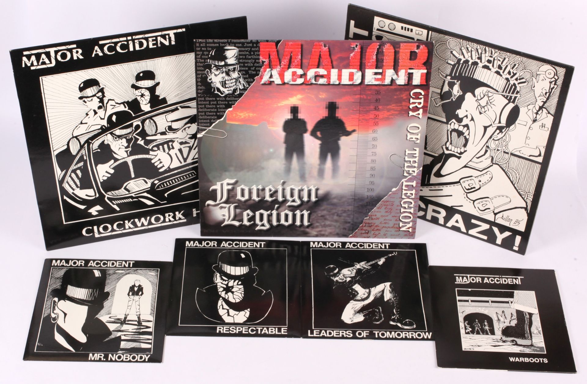 Major Accident Vinyl Albums, 7" Singles and Memorabilia