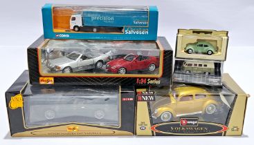 Maisto, Bburago, Corgi, a boxed mixed vehicle group