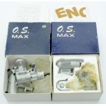 OS Max a boxed pair of model engines comprising of