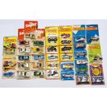 Matchbox, Lesney England Superfast & Made in England Super GT carded group