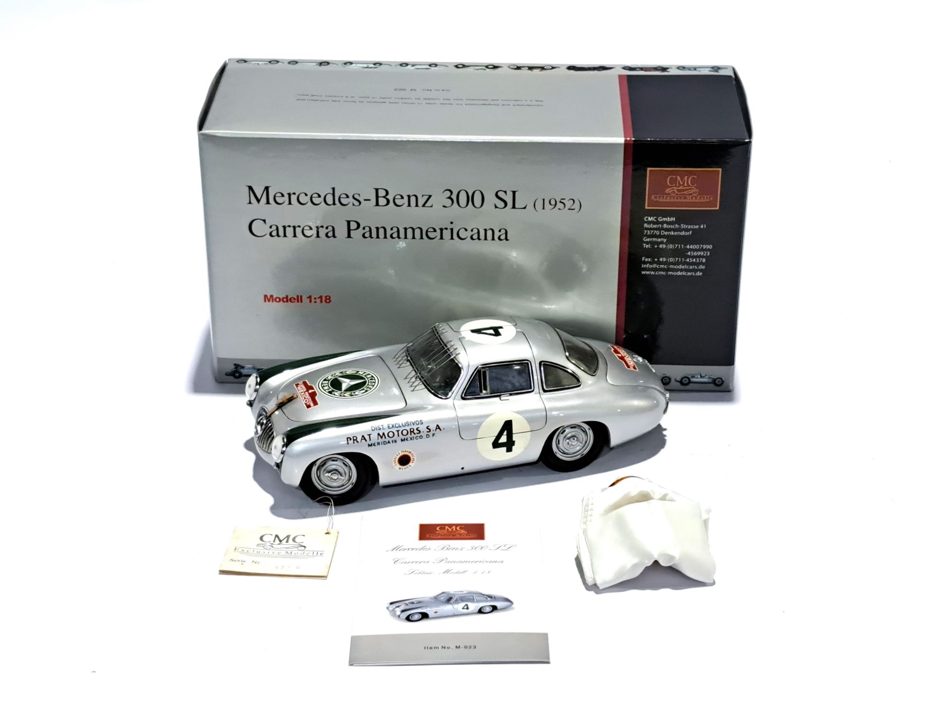 CMC 1:18 scale M-023 Mercedes-Benz 300 SL (1952) Carrera Panamericana