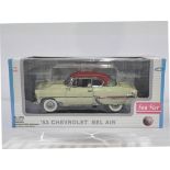 Sun Star 1/18 scale 1953 Chevrolet Bel Air Hard Top Coupe. Conditions generally appear Excellent ...