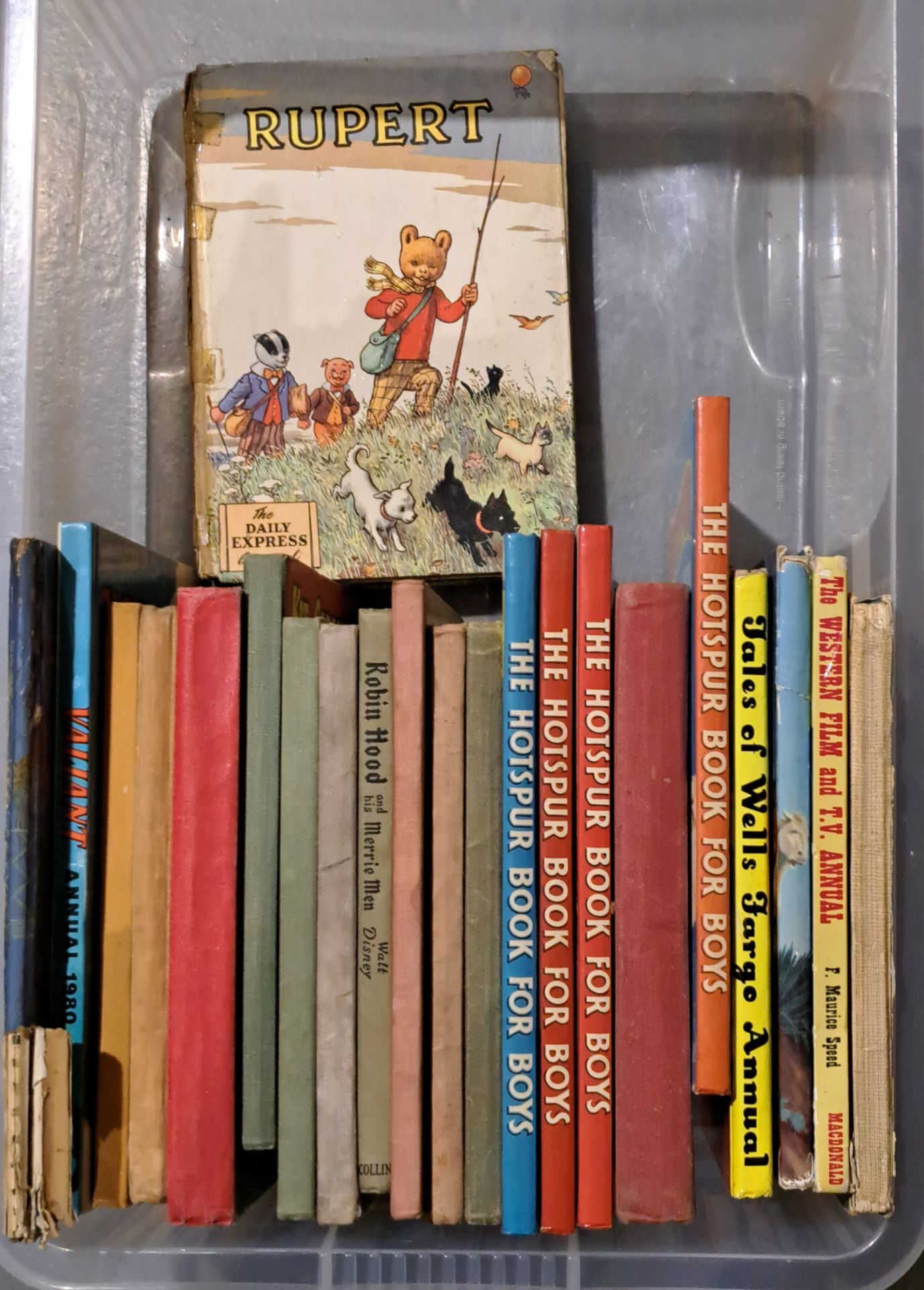 A mixed group of children's books to include Early Rupert, Robin Hood and others. Conditions gene...