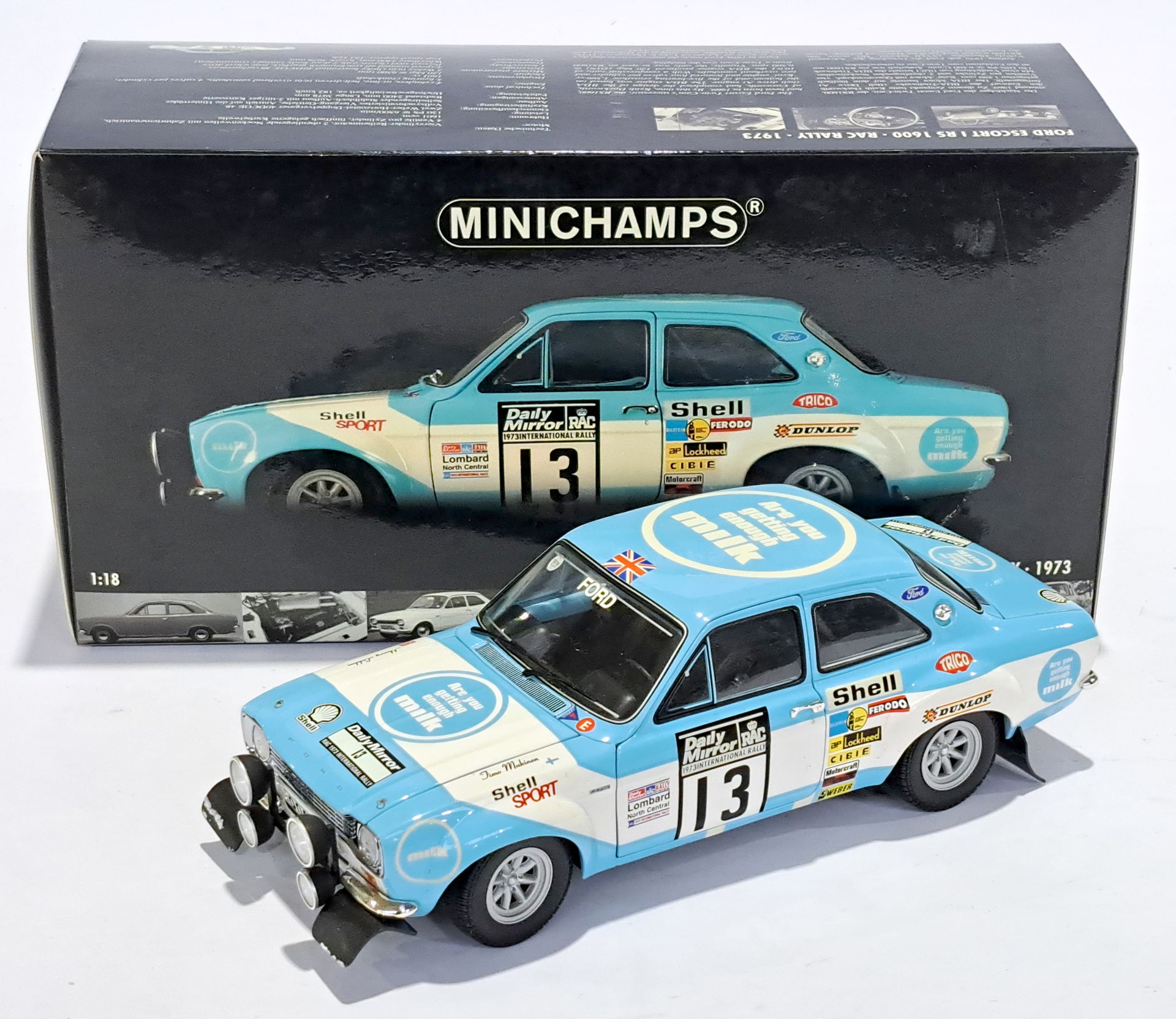 Minichamps (Paul's Model Art) 1:18 scale 738113 Ford Escort I RS 1600 RAC Rally 1973