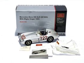 CMC 1:18 scale M-066 Mercedes-Benz 300 SLR (W196S) Mille Miglia Sieger 1955