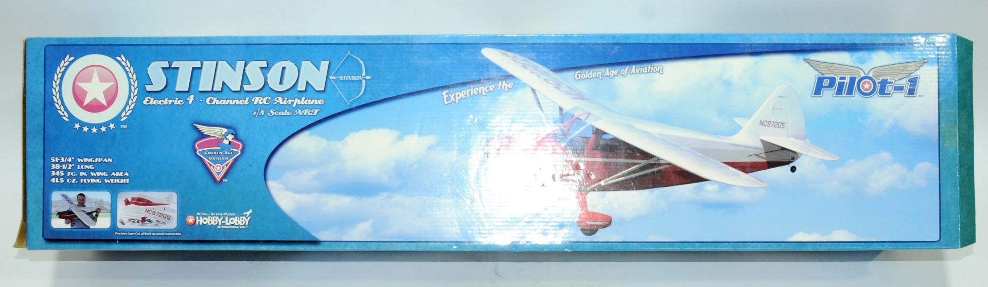 Hobby Lobby a boxed Stinson Electric 4 RC Plane Kit 