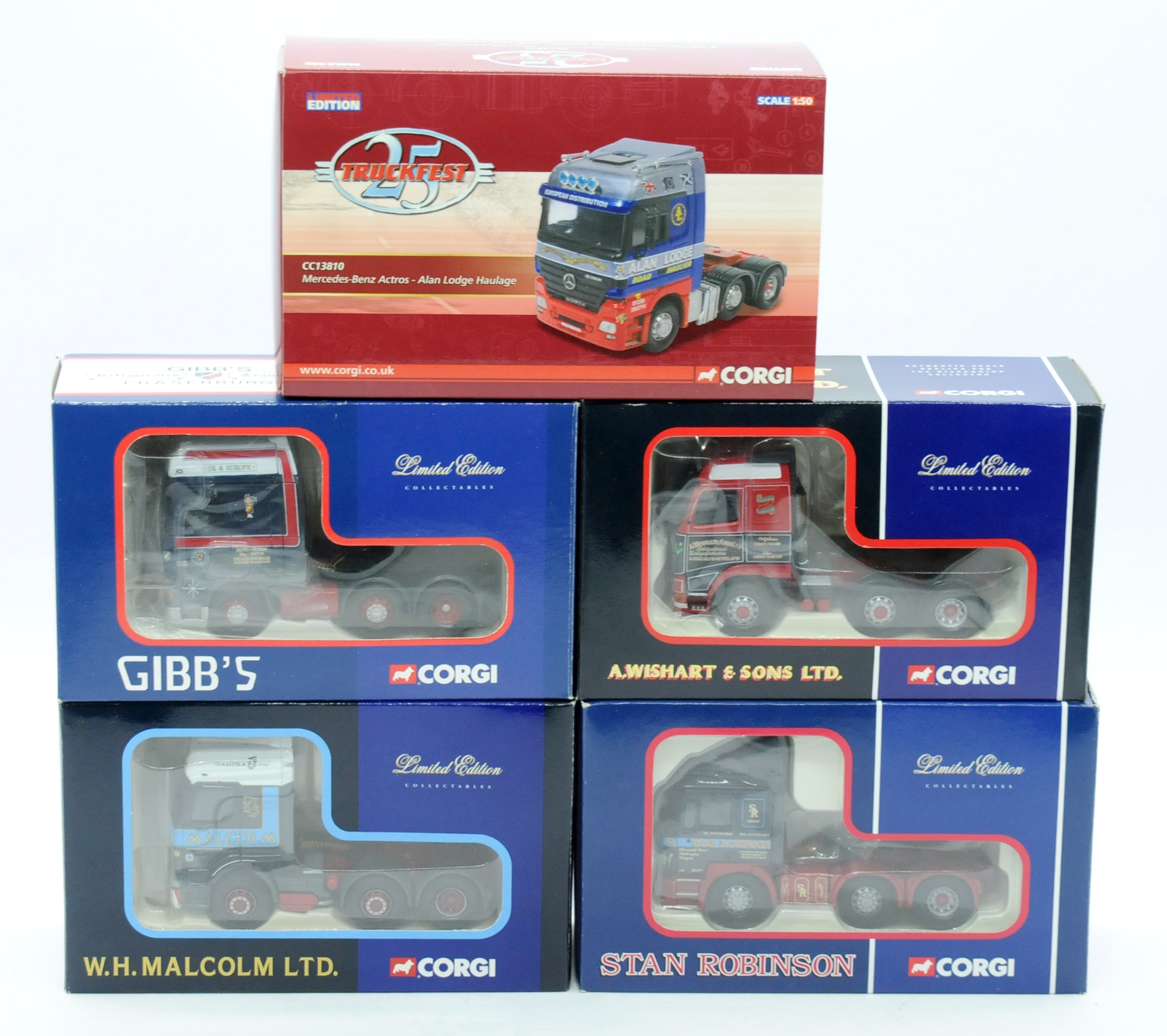 Corgi a boxed group of 1:50 Scale Trucks comprising of CC13810, CC13210 ...