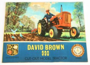 Authentic Model Books David Brown 990 Tractor - Un-assembled colour book Pages can be put togethe...