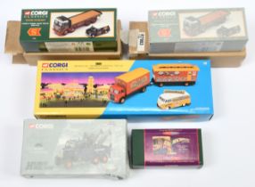 Corgi a mixed group of models including 07413 Land Rover - "John Biddall" Funfair, 17502 Scammell...