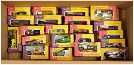 Matchbox Models of Yesteryear Group of mixed cars.