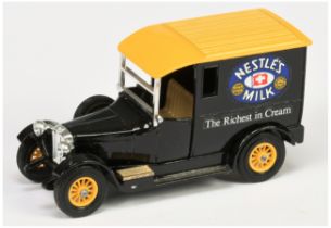 Matchbox Models of Yesteryear Y5 1927 Talbot Van "Nestle's Milk" - colour trial model - black bod...