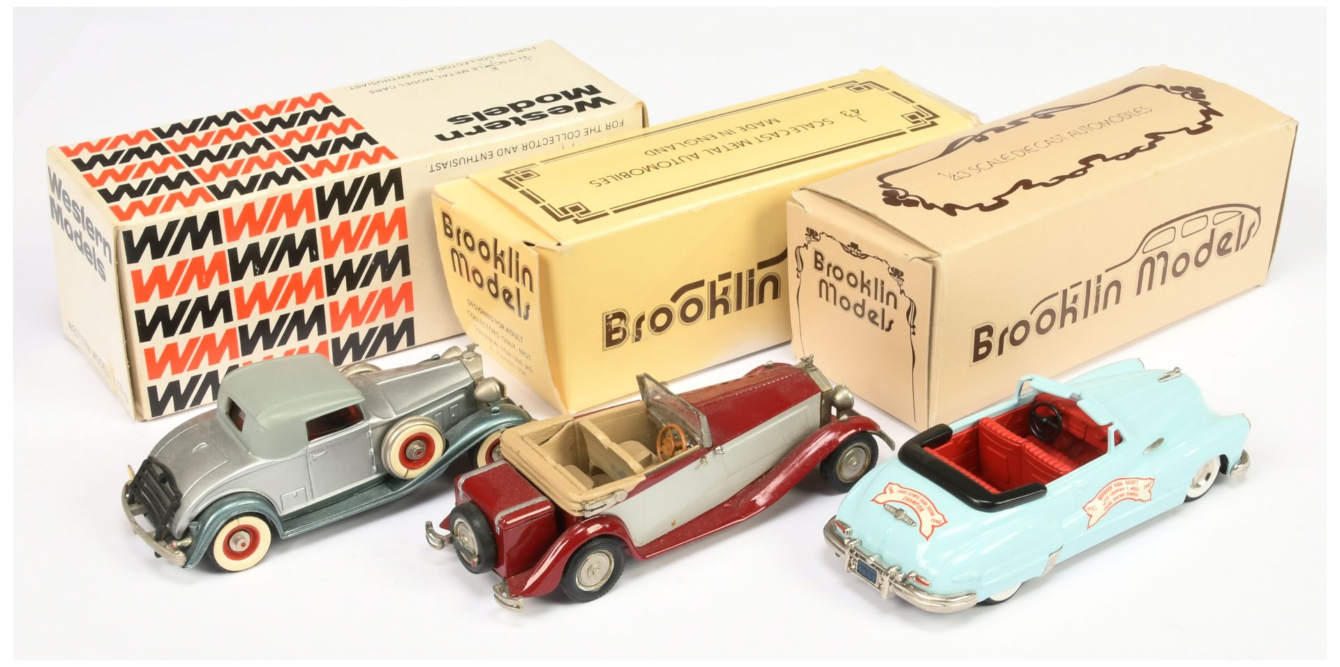 Brooklin & Western Models Group To Include - WMS 8 Rolls Royce phantom, BRK 6 Packard light 8 and... - Image 2 of 2