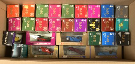 Brumm (Italy) a boxed group to include (1) R114 1932 Bentley HP240, (2) R121 1952 Porsche 356 Cou...