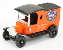 Matchbox Models of Yesteryear Y12 Ford Model T Van - "Nestles Milk" colour trial - orange body, b...