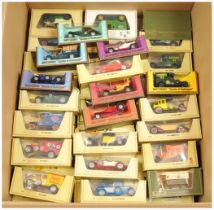 Matchbox Models of Yesteryear group of cars including Y8 1945 MG-TC - dark green body and chassis...