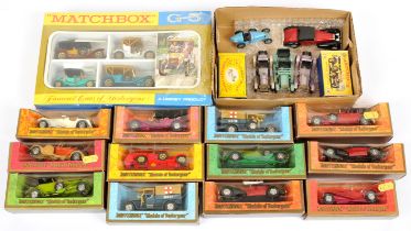 Matchbox Models of Yesteryear group to include G5 "Famous Cars of Yesteryear" 4-piece Gift Set, Y...