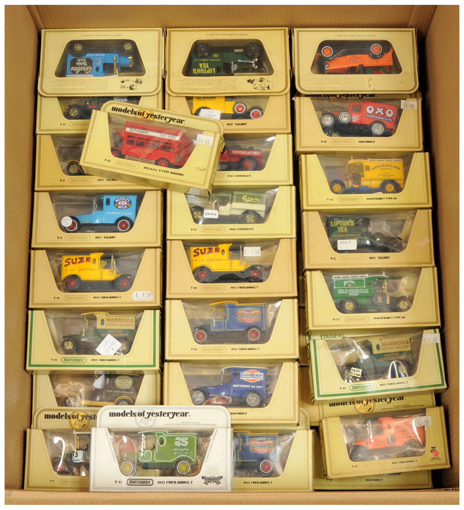 Matchbox Models Of Yesteryear Group of 1980's Issue Models