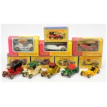 Matchbox Models of Yesteryear boxed mixed group to include Y6 1913 Cadillac - metallic gold body ...