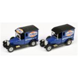 Matchbox Models of Yesteryear pair of  Y5 Talbot Van 'Ever Ready' Trial models (1) dark blue, bla...