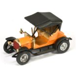 Matchbox Models of Yesteryear Y4 1909 Opel Coupe trial model - orange body and matt black chassis...