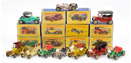 Matchbox Models of Yesteryear Group of 1960's issue cars