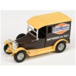 Matchbox Models of Yesteryear Y5 1927 Talbot Van "Ever Ready" colour trial model - dark brown bod...