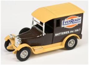 Matchbox Models of Yesteryear Y5 1927 Talbot Van "Ever Ready" colour trial model - dark brown bod...