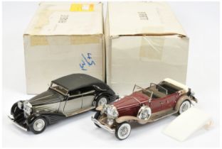 Franklin Mint a boxed pair of model cars comprising of (1) B11RR77 1930 Duesenberg J Convertible ...