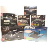 ERTL Star Trek Model Kits x6